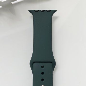 Силіконовий ремінець для розумного годинника Smart Watch 38/40 (Темно-зелений) RW038 фото