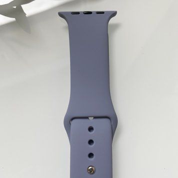 Силіконовий ремінець для розумного годинника Smart Watch 38/40 (Сіро-бузковий) RW040 фото