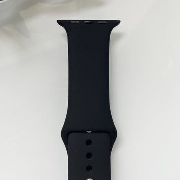 Силіконовий ремінець для розумного годинника Smart Watch 42/44 (Чорний) RW001 фото