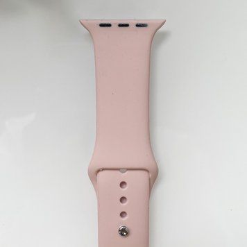 Силіконовий ремінець для розумного годинника Smart Watch 42/44 (Пудровий) RW003 фото