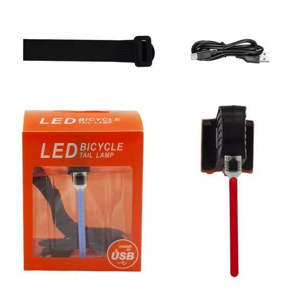 Велоліхтар 8821-LED (red) з акумулятором VT018 фото