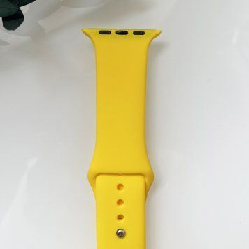 Силіконовий ремінець для розумного годинника Smart Watch 42/44 (Жовтий) RW006 фото