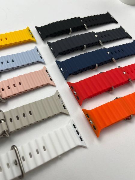 Силіконовий ремінець для Smart Watch Ocean Band 42/44/45/49 (Салатовий) RW071 фото