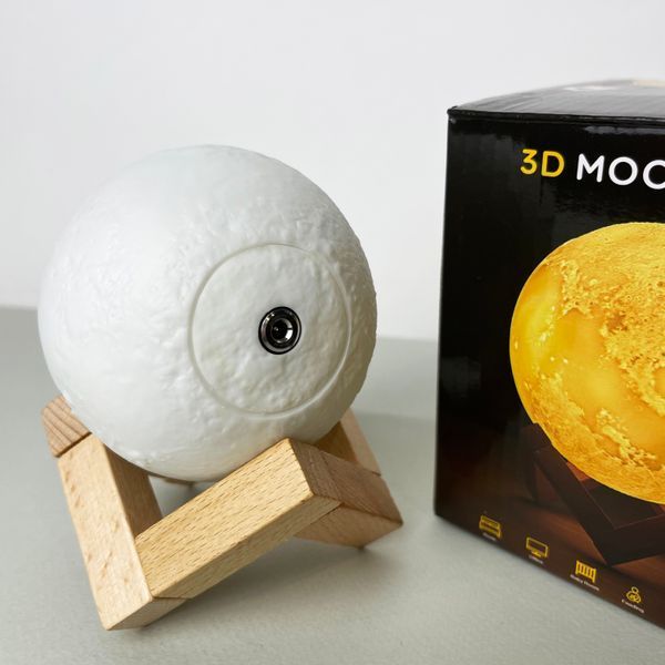 Світильник настільний Місяць 3D RGB 15 см + пульт RT105 фото