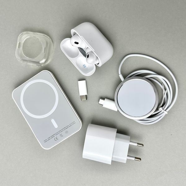 Комплект Y50 Ultra 13в1 - Watch Ultra / Air Pro 2 / Power Bank / MagSafe / 4 ремінці / захисний чохол (Чорний) SW229 фото