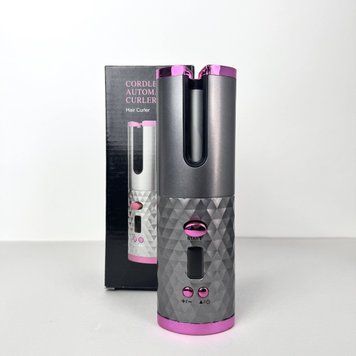 Бездротова автоматична плойка для завивки волосся YX-801 5000mAh (Сірий) RT185 фото