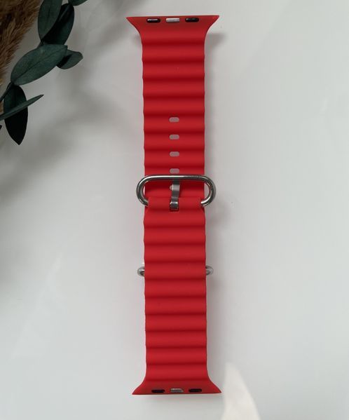 Силіконовий ремінець для Smart Watch Ocean Band 42/44/45/49 (Червоний) RW046 фото